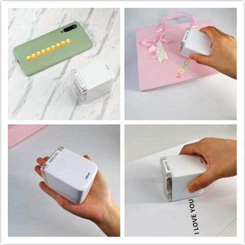 Kongten Mbrush Printer Handheld Portable Mini Inkjet Printer Ink Cartridge for iOS Android Printer Machine DIY for Clothes