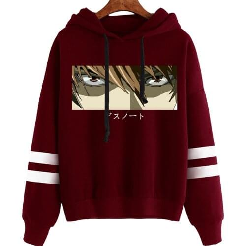 2021 New Death Note Eyes Hoodies Men Women Long Sleeve Sweatshirt Anime Manga Black Hoodies Tops Clothes