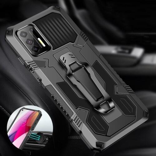 Shockproof Armor Magnetic Case For MOTO G Stylus 2021 Case Luxury Car Holder Pack Belt Clip Stand Phone Cover