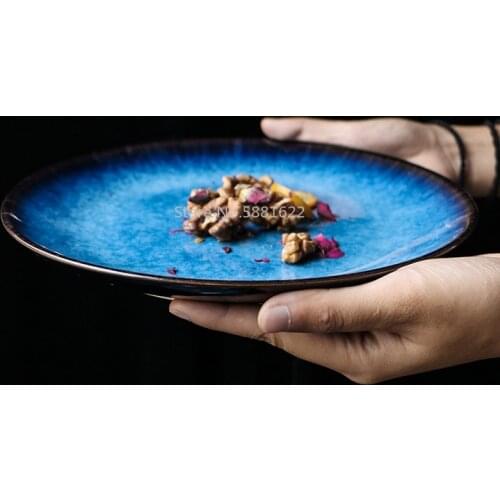 Western Plate Japanese Flat Plate Round Plate Consumer and Commercial Plate Restaurant Plate Shallow Plate Steak Plate