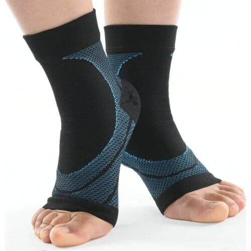 1 Pair Compression Ankle Sleeves Protectors Knitted Sports Running Cycling Socks Supports Ankle Brace Guard Weightlifting