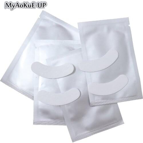 200 packs Silicone Thick Eye pad For Eyelash Extension Eyelash Under Eye Pad Eyelashes Extension Paper Patches Non-waven fabric