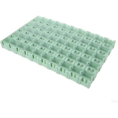 50 Pcs/Set SMD SMT Electronic Component Container Mini Storage Boxes kit Hxx