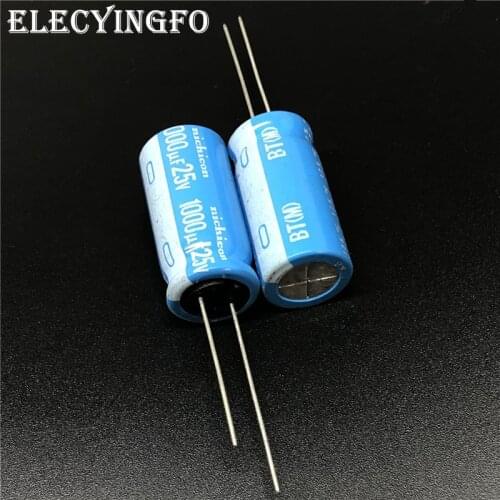 5pcs/20pcs 1000uF 25V NICHICON BT Series 12.5x25mm Highly dependable reliability 25V1000uF Aluminum Electrolytic capacitor