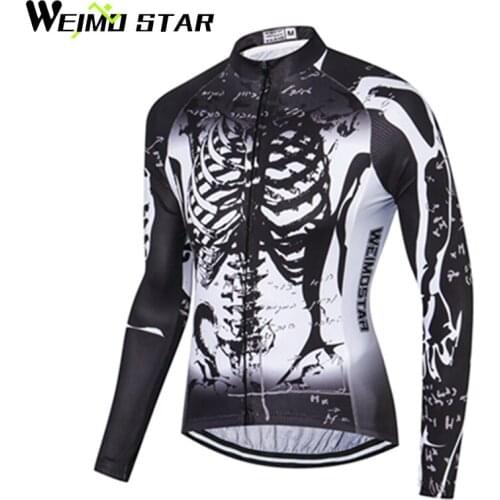 WEIMOSTAR Team Long Sleeve Mens Ropa Ciclismo Cycling Jersey Quick Dry Breathable Team Bike Clothing Racing Bicycle Clothing