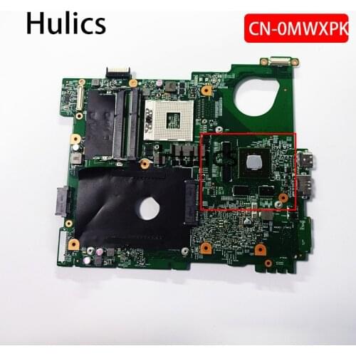 Hulics Original For DELL N5110 Laptop motherboard CN-0MWXPK 0MWXPK MWXPK 48.4IE07.021 HM67 GT525M DDR3 main board