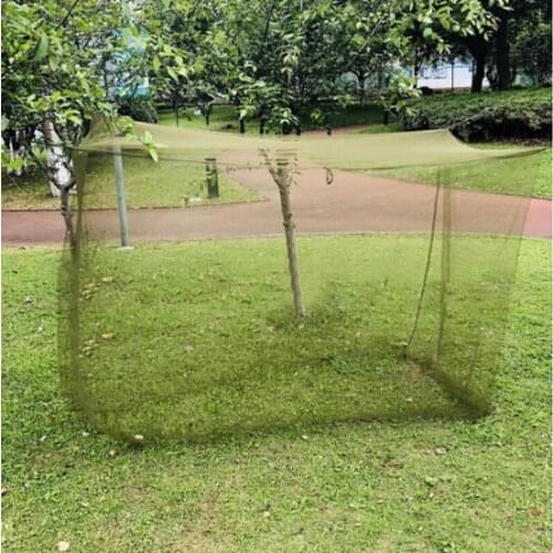 Camping Mosquito Net Portable Dense Mesh Foldable Outdoor Travel Tent Army Green Mosquito Net Summer ZM721