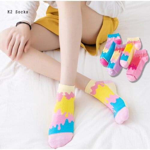 Hot Color Matching Sockings Cotton Harajuku Kawaii Fashion Soft Funny Simplicity Hip Hop Happy College Style Men and Women Socks