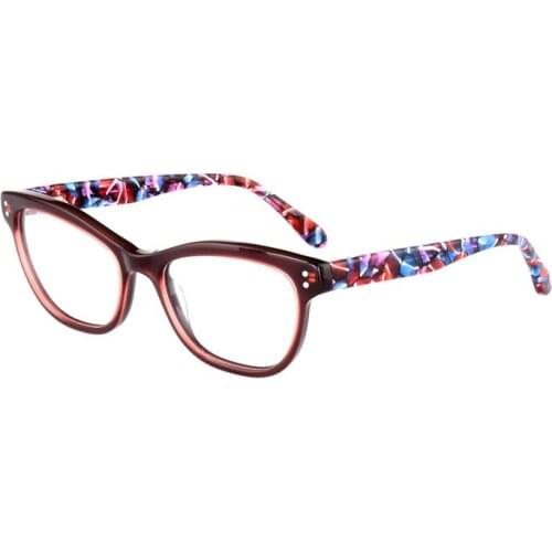New fashion acetate red optical glasses frame black eyeglasses women blue eyewear spectacle frames