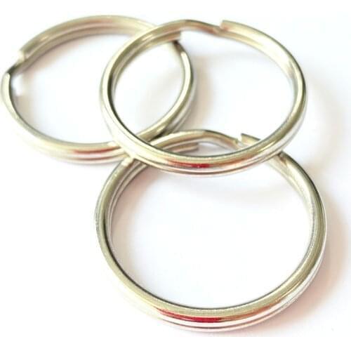 Wholesale Hot Sale 30mm 304 stainless steel split key rings keyrings for key chain keychain accessories DIY SS1830 400pcs