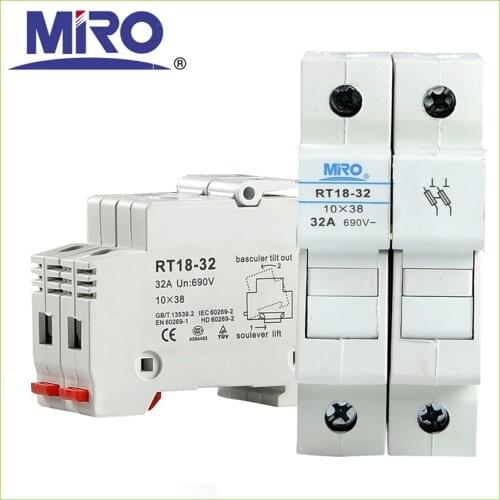 Fuse Base Fuse Holder RT18-32-2P for 10 x 38 RO15 RS15