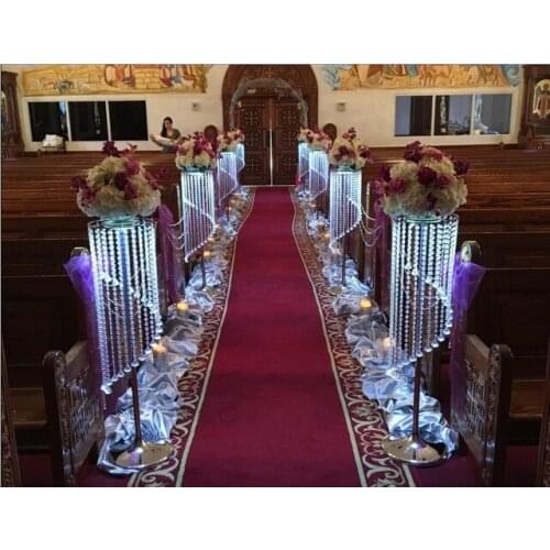 Luxury acrylic crystal wedding centerpiece Flower stand/wedding props 10pcs/lot
