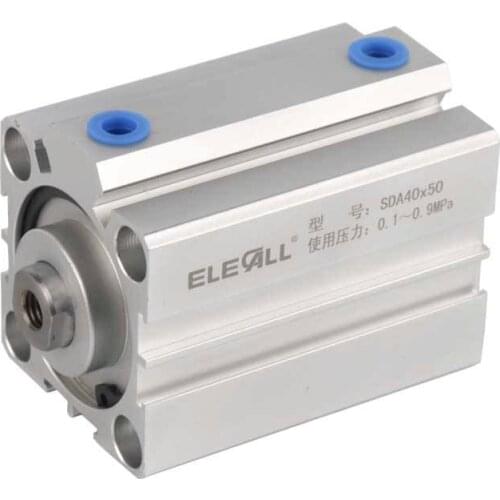 SDA40*50 / 40mm Bore 50mm Stroke Compact Air Cylinders Double Acting Pneumatic Air Cylinder