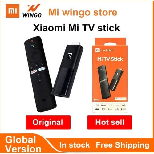 Global Version Xiaomi Mi TV Stick Android TV 9.0 Quad-Core 1080P Dolby DTS HD Dual Decoding 1GB 8GB Wifi Google Assistant
