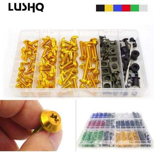 Universal Motorcycle Bolts Screw Nuts M4/M6 fairing kit cover for honda cbr 600 f4i 2001 cb600 750 shadow msx 125 forza cb1300