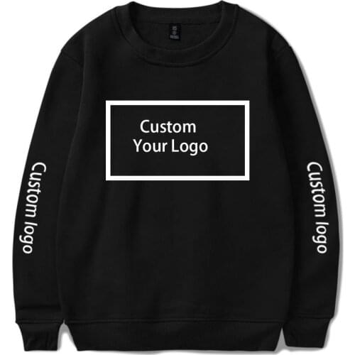 WAMNI Custom Sweatshirt Logo Print hooded Hoodie Customized Sweatshirt Cotton Streetwear Warm Crewneck Clothes
