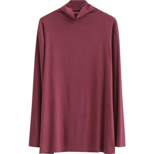 Plus size womens autumn turtleneck cotton knitted sweater bust 150cm 6XL 7XL 8XL 9XL long sleeve slim sweater 2 colors 150KG