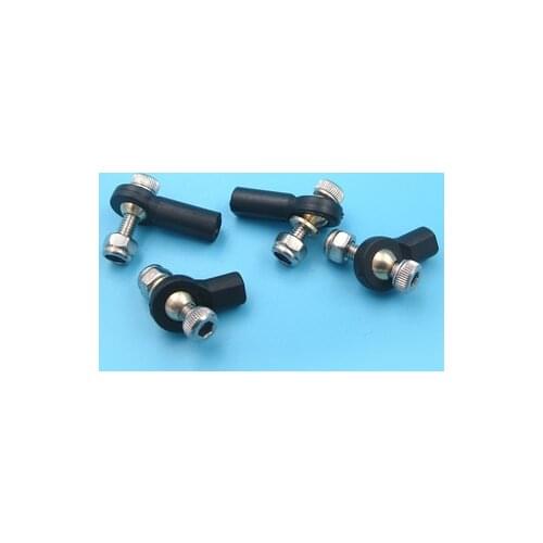 1 Piece M3*15mm/20mm Tie Rod End Black Ball Steering Connecting Bar Link Connector Spare Parts for DIY RC Models Airplane Boat