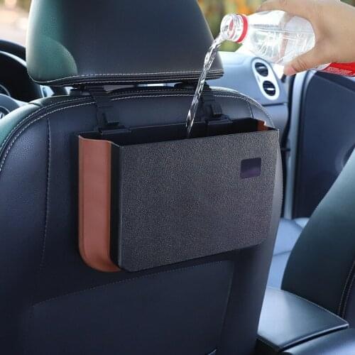 2020 Upgraded Multifunctional Umbrella Storage Bin New Car Waterproof Storage Bag Car Trash Can Foldable Hanging Cartoon Car