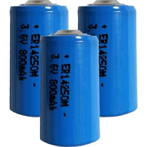 3pcs 14250 ER14250M 800mAh High magnification 1/2AA primary battery LS14250 for meter Electronic equipment PLC lithium battery