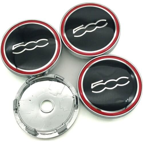 4pcs 56cm 60mm Car Wheel Center Hub Cap Wheel Badge Emblem Covers For Fiat 500 124 125 125 695 Punto Stilo Bravo