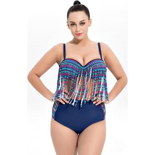 Bikini 2019 Plus Size Swimwear Off Shoulder Women Tankini Swimsuit for Women Biquini Beach Suit Bodysuit Bathing Suit Cover up