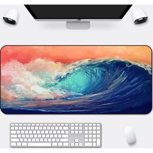 Large Gaming Mouse Pad 80x30cm XL Lockedge Computer Gamer Keyboard Mouse Mat Hyper Beast Desk Mousepad for PC Desk Pad