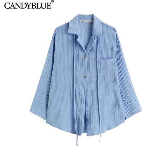 Candyblue Womens Long Sleeve Shirts