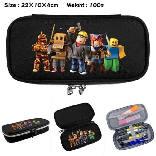 Roblox Pencil Case Game Peripheral Clamshell Stationery Box Student Large-capacity Storage Bag Stationery Back To School
