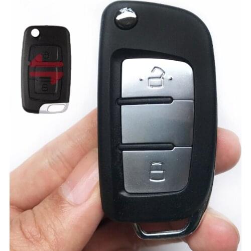 10Pcs 2/3 Buttons Car Remote Key Case Fob For Geely Emgrand 7 EC7 EC715 EC718 Emgrand7 EC7-RV EC715 EC718-RV Flip Key shell