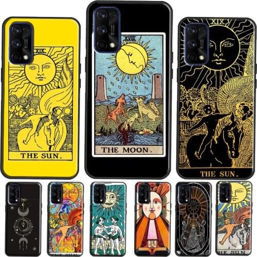 The SUN Tarot card Cover For OnePlus 8T 7T Nord 7 8 Pro Phone Case For Realme 7 Pro 6 X7 X2 C3 C11 C15 V15