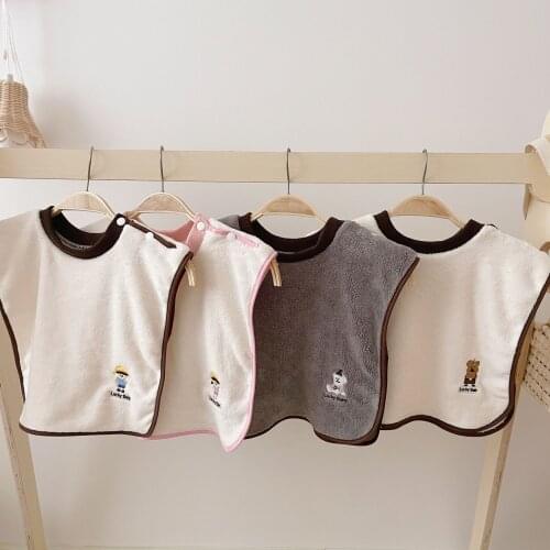 Baby Bibs Waterproof For Boys Girls Infant Bib Nano Skid Sleeveless Baby Feeding Apron Brush Teeth Wash Towel Saliva Towel Gown