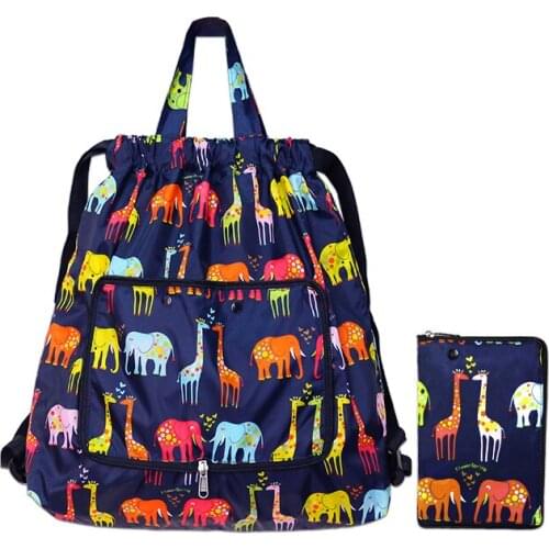 Lightweight Nylon Foldable Backpack Waterproof Mini Travel Backpack Women Men Bag Shopping Bags Durable Capacity Star Bag Totes