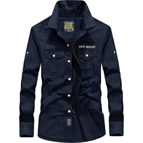 Mens Military Army Cargo Shirts Spring Climbing Sport Cotton Long Sleeve Shirts Male Autumn Camisa Masculina Plus Size 6XL