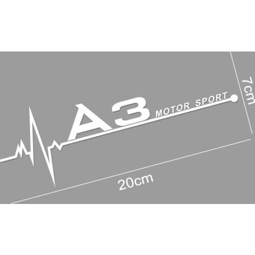 Car Side Window Stickers Captivating Auto Window Decoration for Audi Reflective Car Accessories Decals 20cm*7cm