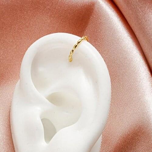 No Pierced C-shaped Ear Bone Earcuff Earring Without Piercing Gold Color Alloy Clip Earrings for Women Climbers Jewerly Gift
