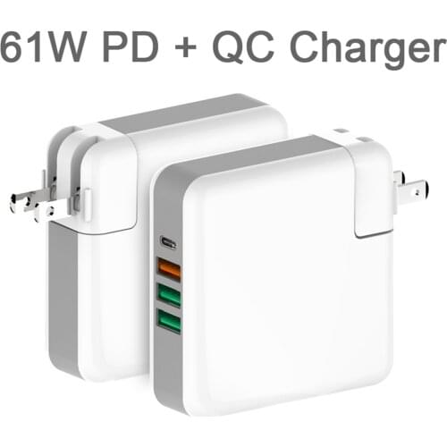 New Coming Power Type C Wall Adapter QC 3.0 PD Quick Charge Plug For iPad iPhone XS Max Multi-Port USB Power Supply