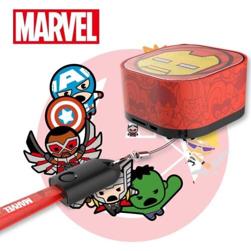 2021 Disney Marvel Genuine Authorized The Avengers Portable Audio Mini Bluetooth Speaker Subwoofer