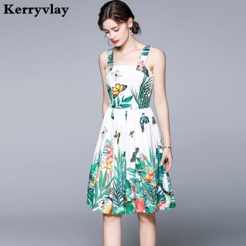 Holiday Butterfly Flower Printed Suspender Sexy Dress Women Off Shoulder Slim Club Party Dress Bestidos De Navidad K8809