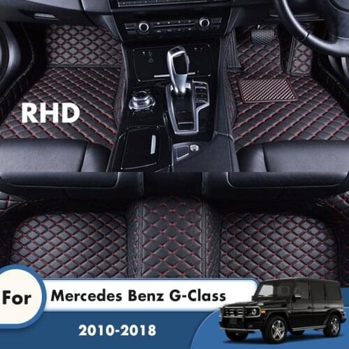 RHD Carpets For Mercedes Benz G-Class 2018 2017 2016 2015 2014 2013 2012 2011 2010 Car Floor Mats Foot Pads Custom Accessories