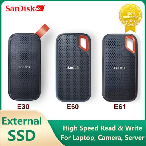 SanDisk SSD 1TB USB 3.1 USB-C SSD 2TB 480GB External Solid State Disk 520M/S external hard drive for Laptop camera or server