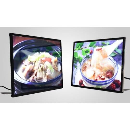 Led lighting poster frame photo frame led light glass panel light box