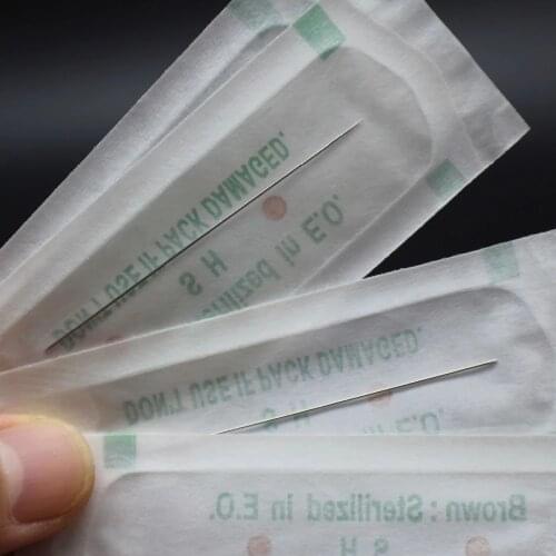 100pcs Disposable Sterilized Professional Tattoo Needles 1RL 3RL 5RL 5F 7F 0.35mm Permanent Makeup Machine Needles Agulha
