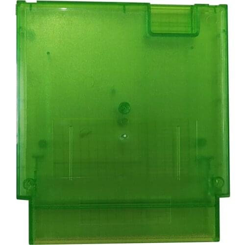 100PCS Transparent Green Game Card Protective Skin For NES For FC Game Cartridge shell With Three screws