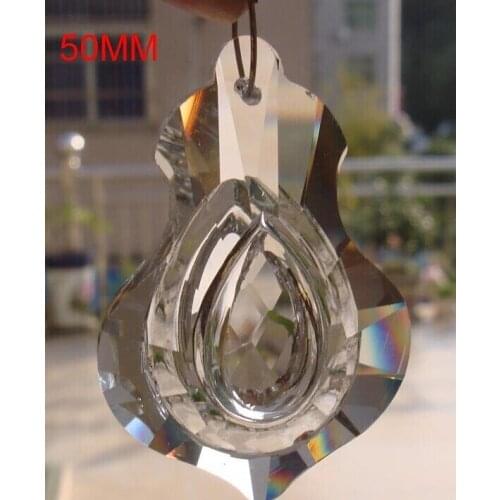 15pcs/lot 50mm K9 Crystal Lighting Accessories Violin Type Grinding Machine First Grade lighting accessories