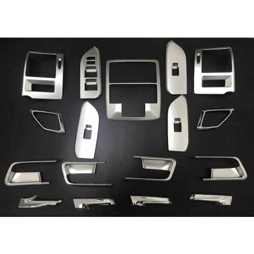 17PCS Car Interior Board Panel Trims Styling Cover For Toyota Land Cruiser Prado FJ 150 2014 2015 2016 2017 Years Accessories