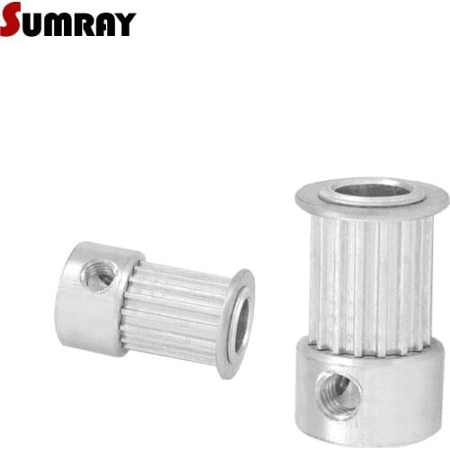 MXL 16T Timing Pulley 4/5/6/6.35mm Bore Toothed Pulley Wheel 11mm Belt Width Aluminium Motor Pulley 2PCS