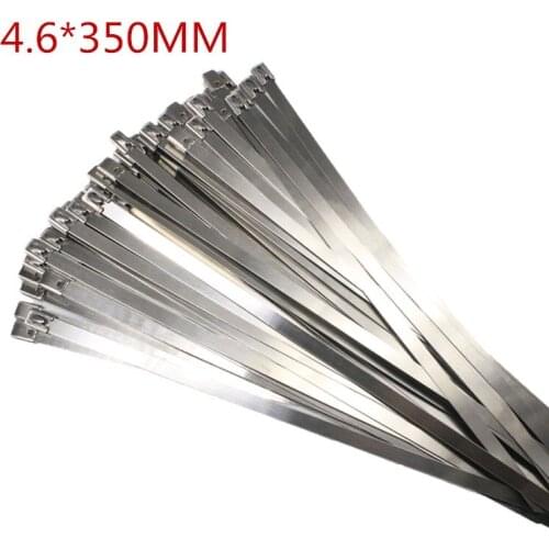 4.6x350mm 4.6*350 304ss Boat Marine Zip Strap Wrap Ball Lock Self-Locking 304 Stainless Steel Cable Tie