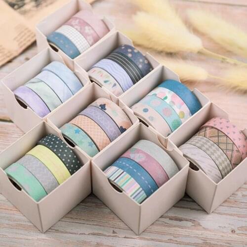 4 Pcs / Set washi tape grid lattice masking tape stripe stationery Kawaii scrapbooking cute washitape vintage fita adesiva washi