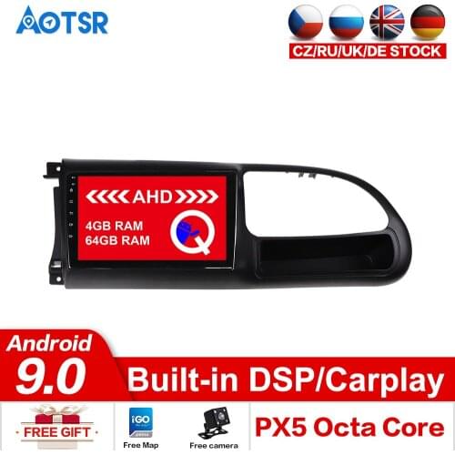 AOTSR Android 9.0 64GB Car GPS For Ford Transit 2010-2016 Car Tracker Navigation Player 1 din Bluetooth Head Unit Stereo Radio